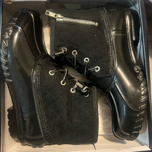 Nautica Black Duck Boots for Women size 6 - Picture 5 of 5